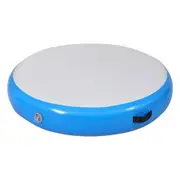 Everfit 1m Air Track Spot Inflatable Gymnastics Tumbling Mat Round Blue