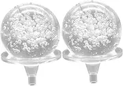 2 Sets Crystal Ball Holder Kit Ball Fountain Fish Tank Accessories for Home Office Decoration Versatile Support for Unique Decor Creative Projects