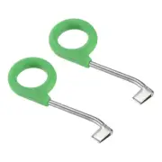 0.07" Ring Barking Cutter, 2Pcs Steel Non-slip Tree Girdling Scissors, Green