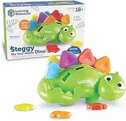 Learning Resources Steggy The Fine Motor Dino - 11 Pieces, Ages 18+ Months Toddler Learning Toys, Dino Toys,