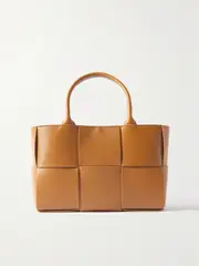 [Bottega Veneta] Bottega Veneta - Arco Small Intrecciato Leather Tote - Camel - One size One size Brown