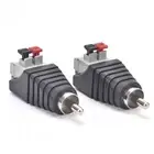 2x Speaker Wire A/V Cable to Audio Male RCA Connector Adapter Jack Pre.l8