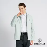 在飛比找momo購物網優惠-【BARONECE 百諾禮士】男款 抗UV棉質混紡素面立領薄