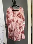 Torrid size 1 tye die super soft knit tunic dress. Pink orange color