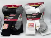 6 PAIR PACK DRI-TECH CREW GENUINE DICKIES MENS FLEX PERFORMANCE WORK SOCKS XL