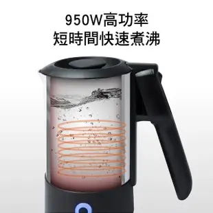 【KINYO】雙電壓旅行快煮壼 0.6L(不鏽鋼熱水壺 隨行快煮壺 保溫壺 雙電壓旅行快煮壺 電熱水壺 電茶壺)