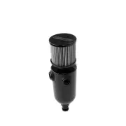 Aeroflow Breather Tank 2X-8Orb 6.5X3.5" Stainless Steel Billet Breather Black