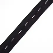 20mm Black Buttonhole Elastic 5m Sewing C9 AUSSIE SELLER