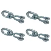 3/4" Marine JAW-EYE Swivel Mooring Galvanized 7200Lb WLL Positioning Swivel 4Pcs