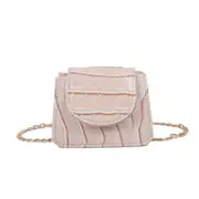 2 Pcs Mini Small Square Flap Bag Brand Fashion New Quality PU Leather Women's Handbag Crocodile Pattern Chain Shoulder Messenger Bags