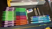 Vintage Mechanical Pencil Lot Sanford, Pentel 0.5 Clickster Grip .e-sharp, Tech