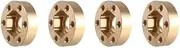 Modification Accessories 12mm Brass Wheel Hex Widening Adapter for 1/10 RC Crawler Axial SCX10 Traxxas TRX4(22mm)