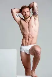 [Z385] Handsome Male Cute Model Showing Off Body Manly Physique