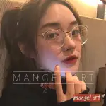 [MANGEL ART] 💋復古經典💋 膠框復古眼鏡金屬鏡框韓版日系潮流流行時尚開學季新款百搭男眼鏡女眼鏡