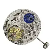 Watch for Tourbillon 3 Hands Moon Phase Skeleton Mechanical Watch Movement