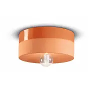 Pi Ceiling Lamp D.25, Peach Orange