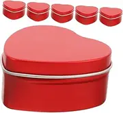 ERINGOGO Tin Storage Boxes 6 Pack Shaped Candy Jars Snack Storage Container for Boys and Girls Parties