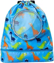 Ipetboom Separate Swimming Bag for Capacity Drawstring Beach Backpack Durable Material for Travel Gym and Sports Activities