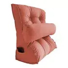 SOGA PeachTriangular Wedge Lumbar Pillow Headboard Back Cushion Decor 45cm