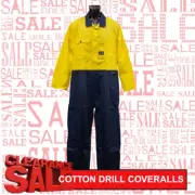 Tuffa Mens 100% Cotton Heavyweight Overalls Y/N (T00126) RRP$125.00 **Run Out**