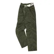 [Andersson Bell] Unisex Leopard Cross-Over Wide Leg Jeans