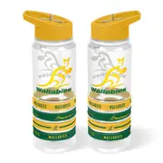 Wallabies Australian Rugby Union Tritan Drink Water Bottle With Wrist Bands