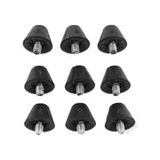 25 Pcs Football Shoe Replacement Spikes 13mm Soccer Shoe Studs Spikes for 5MM Threaded Running Shoe Black