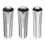 3pcs Caulking Nozzle Applicator 9mm-12mm Stainless Steel Sealant Finishing Tool