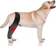 Dog Knee Braces for Back Leg for Support, Cruciate Ligament Brace for Dogs Rear Leg with Torn ACL, Metal Side Stabilizers Keep The Joint Warm and Stable, Dog ACL Brace Hind Leg (Black, XL)