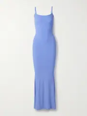 [SKIMS] SKIMS - Soft Lounge Long Slip Dress - Cielo - Azure - XL XL Blue