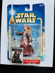 Star Wars Attack Of The Clones JAR JAR BINKS Gungan Senator action figure