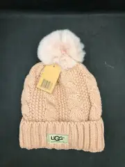 UGG Australia Fleece Lined Winter Stocking Cap/Toboggan/Beanie NWT (Rose)