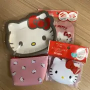 Sanrio x Daiso Hello kitty Accessories Zipper pouch case bags 4-piece set