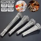 20X Kabob Skewers BBQ Grill Grilling Accessories Stainless Steel Barbecue Sticks