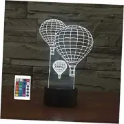 FXUS 3D Hot Air Balloon Night Light Remote Control Touch Switch 16 Color