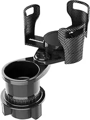 Cup Holder Expander, 2 in 1 Rotating Snack Holder Expander, Multifunctional Automotive Adapter, Vehicle Interior Accessory for Trucks
