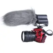 Movo WS3 Furry Outdoor Shotgun Microphone Windscreen Muff (Fits up to 7" X 55mm)