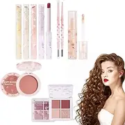 Professional Makeup Kits for Women, 8 Piece Women's Complete Makeup Set, Cosmetic Make Up Kit for Beginners, Full Makeup Kit with Lipstick Eyeshadow Blushes Eyebrow Pencil