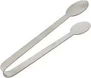 UTHCLO Stainless Steel Mini Ice Tong for Serving Sugar Cubes Lemon Slices and Appetizers Versatile Food Tool for Parties Cafes and Home Use Toothed