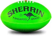 Sherrin AFL KB Kangaroos Brand Synthetic Rubber Soft Grip Football Size 3 Green