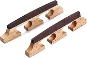 OFFSCH 2 PCS 6 Strings guitar accessories guitar accesories accesorios para guitarra guitar parts Banjo bridge Banjo parts ukulele bridge guitar bridge replace Component ha03 Wooden