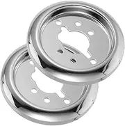 ORFOFE 2pcs Gas Stove Control Knob Bases Easy Install BBQ Knobs for Outdoor Grills Gas Cooktops Smooth Rotation Compatible Kitchen Appliances