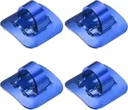 uxcell 4pcs Bicycle C-Clips Clamps Housing Hose Guide Brake Derailleur Shift Cables with Adhesive Seat for MTB, Blue