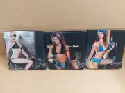 3 Woodstock Kentucky Straight Bourbon Whiskey Calender Girls Can Stubby Coolers