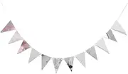Party Decorations 1Set Multicolor Lovely Paper Board Bunting Flags Banner for Baby Shower Birthday Party Home Decoration Kids Room Pennant Garland (Color : 2.35mm Shank)