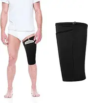Catheter Leg Bag Holder,Polyester Fabric Catheter Sleeves Urine Leg Bag Holder,Urinary Drainage Bag Stay in Place,Foley Catheter Bag Holder Strap,Urinary Incontinence Supplies (Medium)
