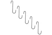 10x Northcote Pottery 7.5cm Hanging Plant Basket S Hook Powdercoated Steel Black