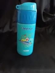 Doraemon Children's Thermos Blue Logo New