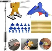 Paintless Car Dent Repair Puller Kit - Dent Puller Slide Hammer T-Bar Tool with 18pcs Dent Removal Pulling Tabs for Car Auto Body Hail Damage Remover