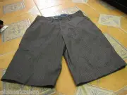 Men's Volcom walk casual shorts pin stripe charcoal surf skate brand 28 NEW